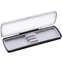 Футляр для ручки Pencase Smart Duo, пластик, для двух ручек, прозрачный/черный
