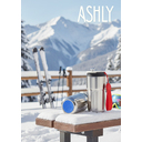 Термокружка Ashly To Go, серебристая/красная/синяя