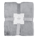 Плед флисовый SUPER SOFT COMFORT TRAVEL, серый