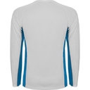 Спортивная футболка SHANGHAI L/S мужская, БЕЛЫЙ/КОРОЛЕВСКИЙ СИНИЙ S