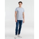 Футболка мужская приталенная Regent Fit голубой меланж, размер L