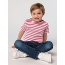 Футболка Miles Kids белая с красным, размер 04Y