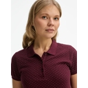 Рубашка поло женская Brandy Women, бордовая с белым, размер L