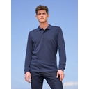 Рубашка поло мужская с длинным рукавом Perfect LSL Men темно-синяя, размер 3XL