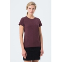 Футболка женская Regent Fit Women бордовый меланж, размер L