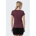 Футболка женская Regent Fit Women бордовый меланж, размер L