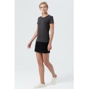 Футболка женская Regent Fit Women черный меланж, размер L