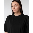 Футболка оверсайз женская Boxy Women, черная, размер L