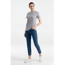 Футболка женская T-bolka Stretch Light Lady, серый меланж, размер XXL