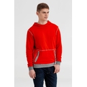 Толстовка Revers, серая с красным, размер XS