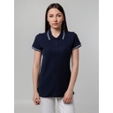 Рубашка поло женская Virma Stripes Lady, темно-синяя, размер S
