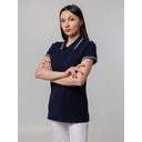 Рубашка поло женская Virma Stripes Lady, темно-синяя, размер S