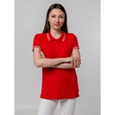 Рубашка поло женская Virma Stripes Lady, красная, размер L