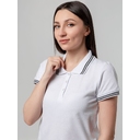 Рубашка поло женская Virma Stripes Lady, белая, размер S
