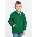 Толстовка с капюшоном детская Kirenga Kids, зеленая, 10 лет