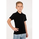 Рубашка поло детская Virma Kids, черная, 6 лет