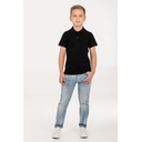 Рубашка поло детская Virma Kids, черная, 6 лет