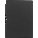 Ежедневник Flexpen Black, недатированный, черный с синим