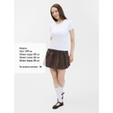 Футболка женская с круглым вырезом Lady 220 белая, размер M