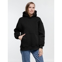 Худи оверсайз Kulonga Comfort Heavy, черное, размер XS/S
