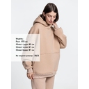 Худи Kulonga Oversize, бежевое (песочное), размер XL/XXL