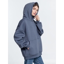 Худи Kulonga Oversize, темно-серое, размер XS/S
