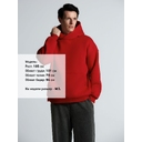 Худи Kulonga Oversize, красное, размер 3XL/4XL