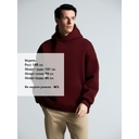 Худи Kulonga Oversize, бордовое, размер 3XL/4XL