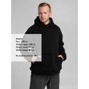 Худи Furry Oversize, черное, размер XS/S