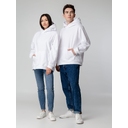 Худи флисовое унисекс Manakin, белое, размер XS/S