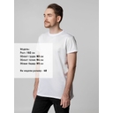 Футболка унисекс для сублимации Paint Tee, белая, размер 48