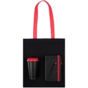 Набор Velours Bag, черный с красным
