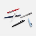 Ручка шариковая Prodir DS5 TSM Metal Clip, голубая с серым