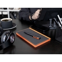 Ручка шариковая Inkolor, черная с оранжевым