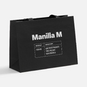 Пакет бумажный Manilla M, черный