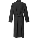 Халат вафельный Kimono, черный, размер M/L