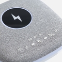 Bluetooth-колонка с беспроводной зарядкой и подсветкой Terrafonic, серая