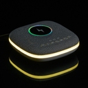 Bluetooth-колонка с беспроводной зарядкой и подсветкой Terrafonic, серая