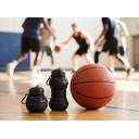 Складная бутылка для воды Basketball Flex, черная