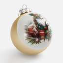 Елочный шар Finery Matt, 10 см, матовый золотистый