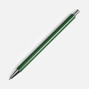Ручка шариковая Slim Beam, зеленая