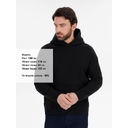 Худи оверсайз унисекс Snuggie, черное, размер XS/S