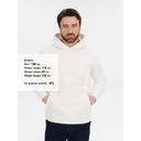 Худи оверсайз унисекс Snuggie, молочно-белое, размер XS/S