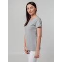 Футболка женская T-bolka Stretch Lady, серый меланж, размер S