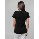 Футболка женская T-bolka Stretch Lady, черная, размер S