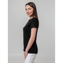 Футболка женская T-bolka Stretch Lady, черная, размер S