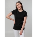 Футболка женская T-bolka Stretch Lady, черная, размер XXL