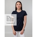Футболка женская T-bolka Stretch Lady, темно-синяя (navy), размер S
