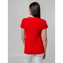 Футболка женская T-bolka Stretch Lady, красная, размер S