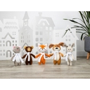 Мягкая игрушка Beastie Toys, собачка с белым шарфом